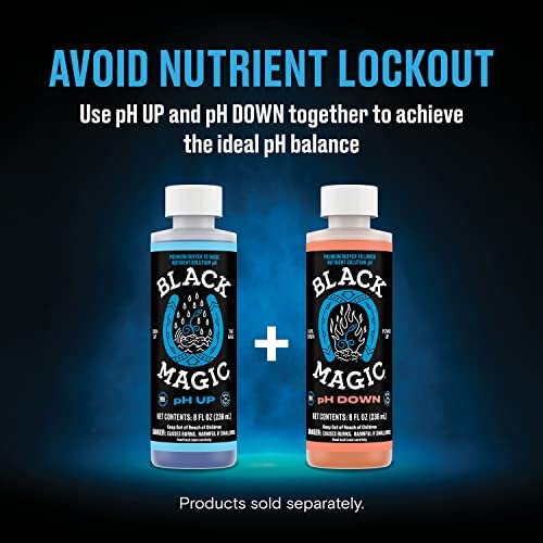 Black Magic pH Up - Premium Buffer to Raise Nutrient Solution pH, Concentrated Base Formula, 8 fl. oz. 5 Black Magic pH Up - Premium Buffer to Raise Nutrient Solution pH, Concentrated Base Formula, 8 fl. oz. - Image 5