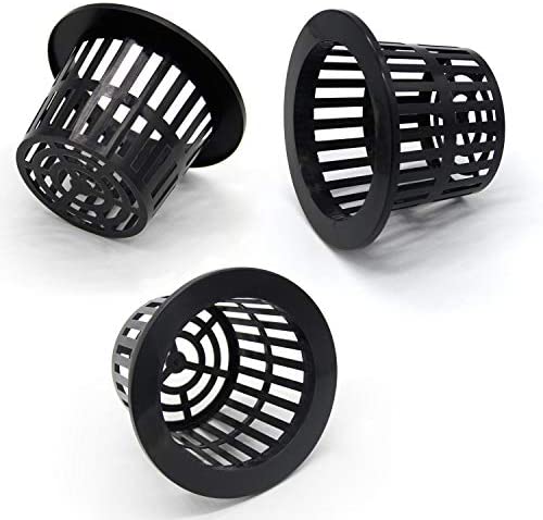Coolrunner 25 Pack 4 inch Garden Net Cups Pots, Plastic Plant Nursery Pots, Slotted Mesh Wide Lip Round Heavy Duty Net Pot Bucket Basket for Hydroponics(Black) 3 Coolrunner 25 Pack 4 inch Garden Net Cups Pots, Plastic Plant Nursery Pots, Slotted Mesh Wide Lip Round Heavy Duty Net Pot Bucket Basket for Hydroponics(Black) - Image 3