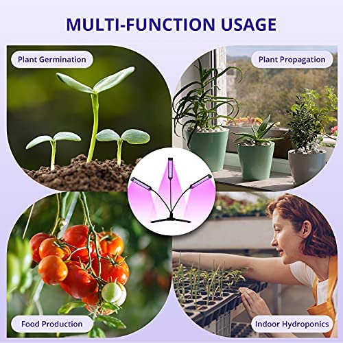 Grow Light for Indoor Plants - Adjustable Gooseneck Growing Light Strip W/9 Dimmable Red Blue Spectrum 3 Modes Auto ON/Off 3/9/12H Timer for Flower Greenhouse Veg Hydroponic Succulent Potted Growth 7 Grow Light for Indoor Plants - Adjustable Gooseneck Growing Light Strip W/9 Dimmable Red Blue Spectrum 3 Modes Auto ON/Off 3/9/12H Timer for Flower Greenhouse Veg Hydroponic Succulent Potted Growth - Image 7