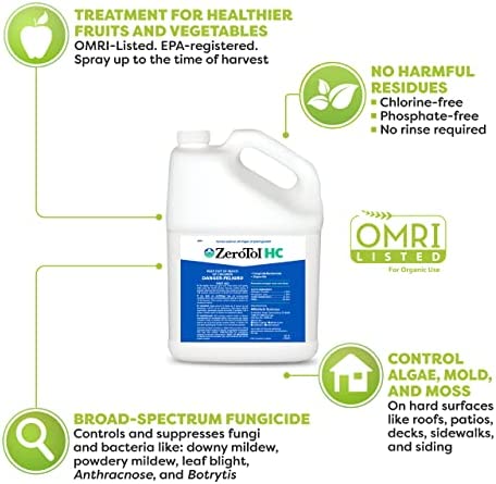 BioSafe Systems ZeroTol HC, Broad Spectrum Algaecide, Bactericide, and Fungicide, Peroxyacetic Acid, Kills Mold, Single 6200-1, 1 Gallon, Case of 4 2 BioSafe Systems ZeroTol HC, Broad Spectrum Algaecide, Bactericide, and Fungicide, Peroxyacetic Acid, Kills Mold, Single 6200-1, 1 Gallon, Case of 4 - Image 2