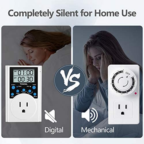 Digital Infinite Repeat Cycle Timer Plug with Countdown and 24 Hour Daily on-Off Programs for Electrical Outlets 5 Digital Infinite Repeat Cycle Timer Plug with Countdown and 24 Hour Daily on-Off Programs for Electrical Outlets - Image 5