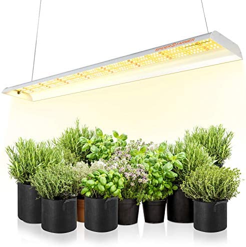 SPIDER FARMER SF-600 LED Grow Light 2x4 ft Coverage Sunlike Full Spectrum Plant Growing Lamp for Indoor Plants Hydroponics Seeding Veg Flower Energy Saving & High Efficiency Grow Lights 384 Diodes 1 hydroponic grow lights led