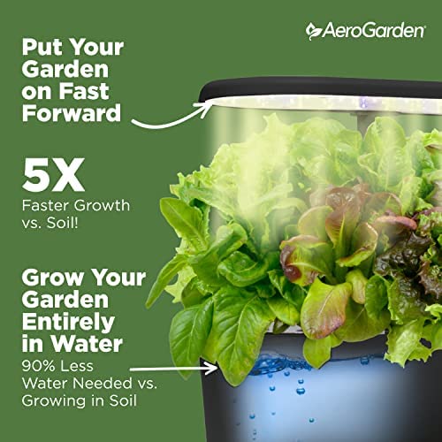 AeroGarden Bounty - Indoor Garden with LED Grow Light, WiFi and Alexa Compatible, Black 6 AeroGarden Bounty - Indoor Garden with LED Grow Light, WiFi and Alexa Compatible, Black - Image 6