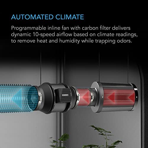 AC Infinity Advance Grow System 4x4, 4-Plant Kit, WiFi-Integrated Grow Tent Kit, Automate Ventilation, Circulation, Schedule Full Spectrum Samsung LM301B LED Grow Light, 2000D Mylar Tent 4 AC Infinity Advance Grow System 4x4, 4-Plant Kit, WiFi-Integrated Grow Tent Kit, Automate Ventilation, Circulation, Schedule Full Spectrum Samsung LM301B LED Grow Light, 2000D Mylar Tent - Image 4
