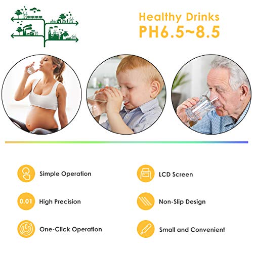 Digital PH Meter for Water, 0.01PH High Accuracy Pen Type PH Tester for Hydroponics, Household Drinking, Pool and Aquarium 3 Digital PH Meter for Water, 0.01PH High Accuracy Pen Type PH Tester for Hydroponics, Household Drinking, Pool and Aquarium - Image 3