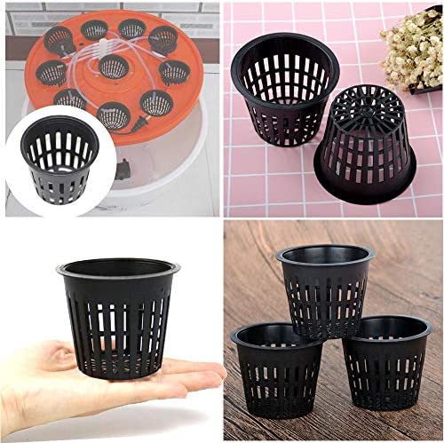 50 PCS 3 Inch Heavy Duty Net Pots,Hydroponic Cups,Garden Plastic Slotted Mesh Net Cups,Plant Nursery Net Pots for Hydroponics,Slotted Mesh(Black) 4 50 PCS 3 Inch Heavy Duty Net Pots,Hydroponic Cups,Garden Plastic Slotted Mesh Net Cups,Plant Nursery Net Pots for Hydroponics,Slotted Mesh(Black) - Image 4