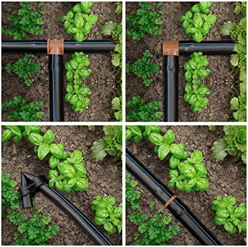 JAYEE 24P Drip Irrigation Fittings Kit for 1/2" Tubing (.600 ID), 17mm Parts- 6 Tees, 6 Couplings, 6 Elbows,6 End Cap Plugs- Barded Connectors for Rain Bird Pipe and Sprinkler Systems (24 Pieces Set) 6 JAYEE 24P Drip Irrigation Fittings Kit for 1/2" Tubing (.600 ID), 17mm Parts- 6 Tees, 6 Couplings, 6 Elbows,6 End Cap Plugs- Barded Connectors for Rain Bird Pipe and Sprinkler Systems (24 Pieces Set) - Image 6