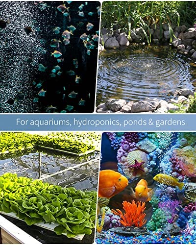 Pawfly 254 GPH Aquarium Air Pump Adjustable Quiet Oxygen Aerator Pump with Multi-Port Air Flow Control Lever Valve Splitter and Airline Tubing for Fish Tanks Ponds and DWC Systems Up to 300 Gallons 7 Pawfly 254 GPH Aquarium Air Pump Adjustable Quiet Oxygen Aerator Pump with Multi-Port Air Flow Control Lever Valve Splitter and Airline Tubing for Fish Tanks Ponds and DWC Systems Up to 300 Gallons - Image 7