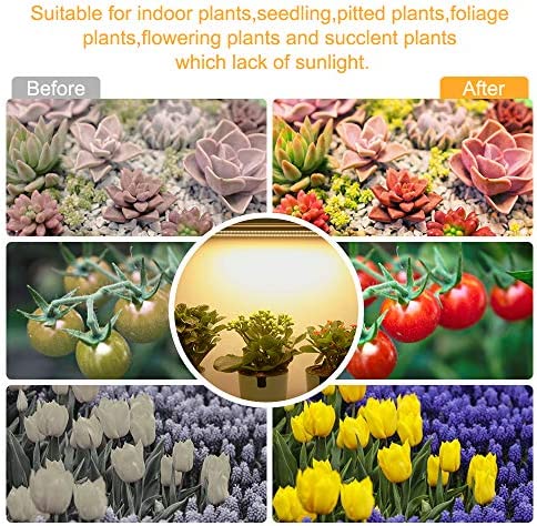 Mosthink LED Plant Grow Light Strips Full Spectrum for Indoor Plants with Auto ON/Off Timer, 48 LEDs / 4 Dimmable Levels, Sunlike Grow Lamp for Hydroponics Succulent, 2 Pack 4 Mosthink LED Plant Grow Light Strips Full Spectrum for Indoor Plants with Auto ON/Off Timer, 48 LEDs / 4 Dimmable Levels, Sunlike Grow Lamp for Hydroponics Succulent, 2 Pack - Image 4