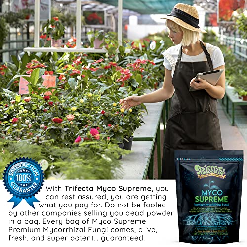 Mycorrhizal Fungi Root Enhancer for Plants - Bigger, Stronger, Healthier Roots, Use in Soil and Mycorrhizae Hydroponic - Super 20X Concentrated - Trifecta Myco Supreme (57 Grams / 2 OZ) 8 Mycorrhizal Fungi Root Enhancer for Plants - Bigger, Stronger, Healthier Roots, Use in Soil and Mycorrhizae Hydroponic - Super 20X Concentrated - Trifecta Myco Supreme (57 Grams / 2 OZ) - Image 8