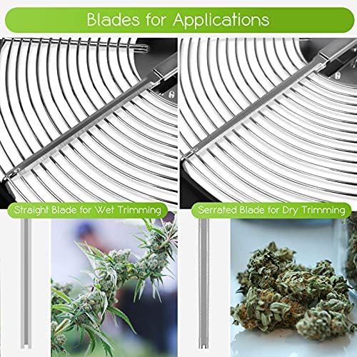 iPower Bud Leaf Bowl Trimmer 24" Twisted Spin Cut for Hydroponics with Sharp Stainless Steel Blades Upgraded Gears, Clear Visibility Dome, 6.5" Curved Gardening Hand Pruner Included 11 iPower Bud Leaf Bowl Trimmer 24" Twisted Spin Cut for Hydroponics with Sharp Stainless Steel Blades Upgraded Gears, Clear Visibility Dome, 6.5" Curved Gardening Hand Pruner Included - Image 11