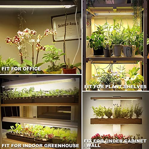 Mosthink LED Plant Grow Light Strips Full Spectrum for Indoor Plants with Auto ON/Off Timer, 48 LEDs / 4 Dimmable Levels, Sunlike Grow Lamp for Hydroponics Succulent, 2 Pack 5 Mosthink LED Plant Grow Light Strips Full Spectrum for Indoor Plants with Auto ON/Off Timer, 48 LEDs / 4 Dimmable Levels, Sunlike Grow Lamp for Hydroponics Succulent, 2 Pack - Image 5