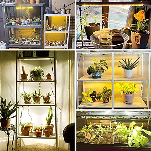 LED Grow Light Strip, 8 Pack Grow Lights for Indoor Plants, 80W Full Spectrum Plant Lights with 4 Dimmable Level, Auto On/Off 3/6/12H Timer, Sunlike Grow Lamp for Seedling Veg Flower Hydroponics 7 LED Grow Light Strip, 8 Pack Grow Lights for Indoor Plants, 80W Full Spectrum Plant Lights with 4 Dimmable Level, Auto On/Off 3/6/12H Timer, Sunlike Grow Lamp for Seedling Veg Flower Hydroponics - Image 7