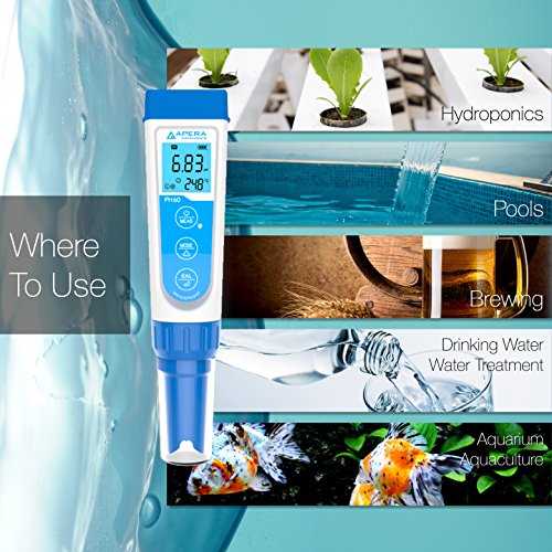 Apera Instruments AI311 Premium Series PH60 Waterproof pH Pocket Tester Kit, Replaceable Probe, ±0.01 pH Accuracy 6 Apera Instruments AI311 Premium Series PH60 Waterproof pH Pocket Tester Kit, Replaceable Probe, ±0.01 pH Accuracy - Image 6