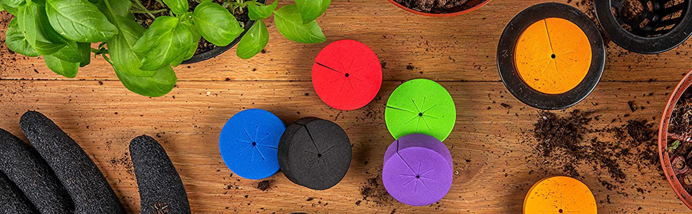 72 Pack Cloning Collars Inserts Premium Grade Foam, Better Than Neoprene for Hydroponics Plant Germination in DIY Cloner & Clone Machines, Fits 2 Inch Net Pots 9 1