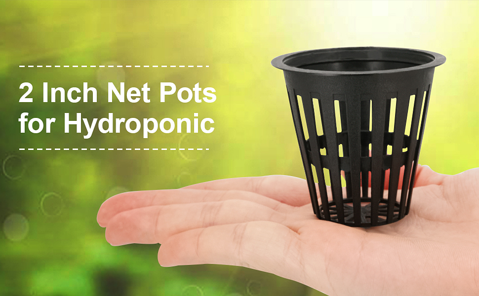 Business King 2 inch Net Pots for Hydroponics 50 Packs with Plant Lable Heavy Duty, Reusable, UV Resistant Slotted Mesh Net Cups for Tower Gardens, Clone Machine, Aeroponics System (2 inch 50 Packs) 8 2 inch net pots for hydroponic