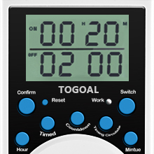 Digital Infinite Repeat Cycle Timer Plug with Countdown and 24 Hour Daily on-Off Programs for Electrical Outlets 19 Cycle Timer-Hour&Min.