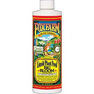 FoxFarm Liquid Nutrient Trio Soil Formula: Big Bloom, Grow Big, Tiger Bloom (Pack of 3-16 oz Bottles) + Twin Canaries Chart 9 big bloom