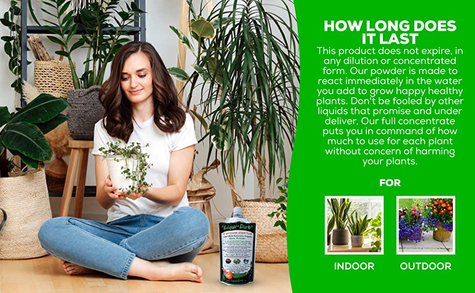 Liqui-Dirt Nano Powder All-Purpose Organic Complete Plant Food -18 Balanced Super Foods Blend of Vitamins Minerals Micro-Fungi and Bio-Organisms (50 Gallons) 9 s