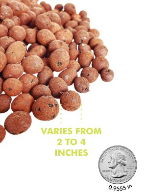 PGN Clay Pebbles for Hydroponic Growing - 10 Liters (4 Pounds) - Organic Expanded Clay Balls for Plants - PH Neutral Leca for Plants - Aquaponics and Hydroponics Supplies in a Resealable Storage Bag 13 pgn