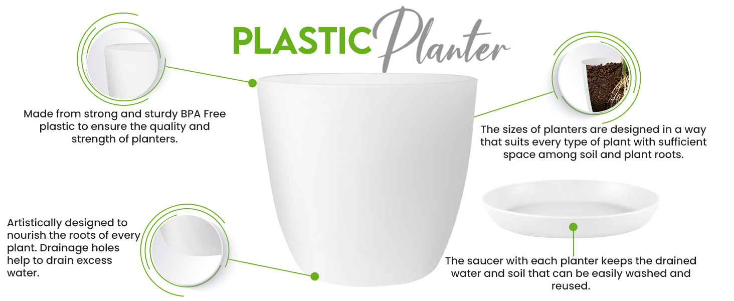 Plastic Planter Pots Plant Pot