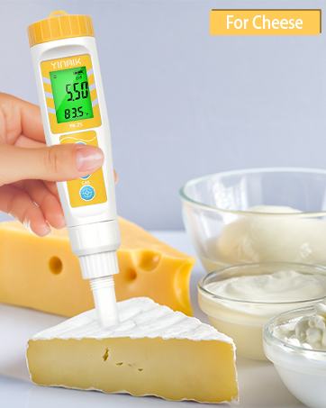 pH meter for cheese