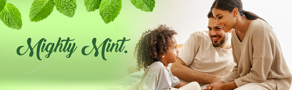 Mighty Mint Logo protect your family from spiders