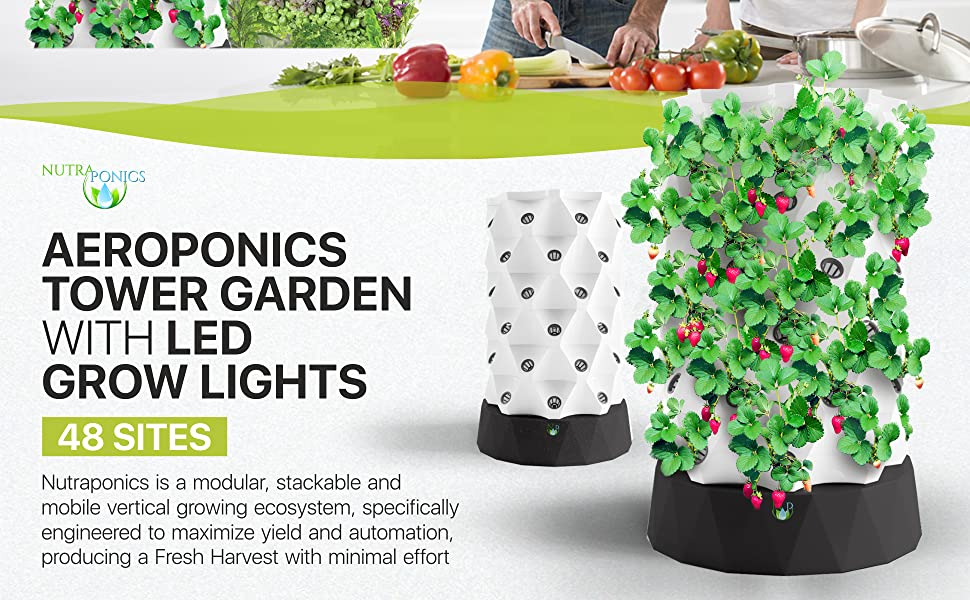 Nutraponics indoor hydroponic growing system garden tower 