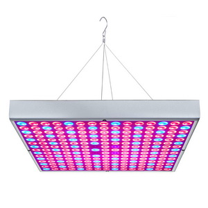 LED grow light bulb for indoor plants, growing lamp panel 225 LEDs 45W red blue UV IR full spectrum