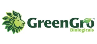 GreenGro Biologicals lion logo, outdoor organic garden, lawn care