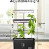 iDOO 8 Pods Hydroponic Growing System, Hydro Indoor Herb Garden Up to 15", Plants Germination Kit with Pump System - Image 5