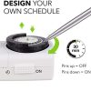 BN-LINK BND-60/U47 Indoor Mini 24-Hour Mechanical Outlet Timer, 3-Prong, 2-Pack - Image 3