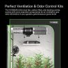 VIVOSUN Ventilation Kit 4 Inch 190 CFM Inline Fan with Speed Controller, 4 Inch Carbon Filter and 8 Feet of Ducting for Grow Tent - Image 2