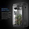 AC Infinity CLOUDLAB 811 Advance Grow Tent, 120"x120"x80" Thickest 1 in. Poles, Highest Density 2000D Diamond Mylar Canvas, 10x10 for Hydroponics Indoor Growing - Image 2