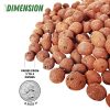 PGN Clay Pebbles for Hydroponic Growing - 10 Liters (4 Pounds) - Organic Expanded Clay Balls for Plants - PH Neutral Leca for Plants - Aquaponics and Hydroponics Supplies in a Resealable Storage Bag - Image 4