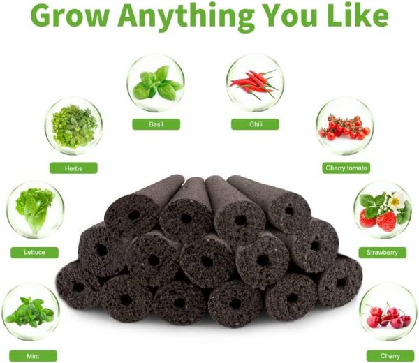 121 Pcs Seed Pod Kit for AeroGarden, Hydroponics Garden Accessories for Hydroponic Growing System, Grow Anything Kit with 30 Grow Sponges, 30 Grow Baskets, 30 Pod Labels, 30 Grow Domes, 1 Tweezer - Image 3
