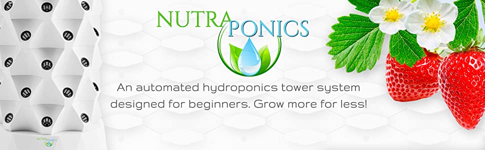 Hydroponics Tower Garden Herbs Net Pots Nutrabinns Nutraponics Fruits Vegetables NFT Aquaponics